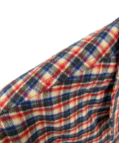 GUCCI（グッチ）GUCCI (グッチ) Freya Hartas (フレイヤ ハルタス) チェック キルティングジャケット/660434 ZAHBZ レッド×カーキ サイズ:44の古着・服飾アイテム