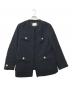 23区（ニジュウサンク）の古着「ノーカラーツイードジャケット」｜ネイビー