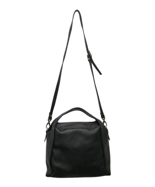 ripani（リパーニ）ripani (リパーニ) ハラコ切替レザーショルダーバッグ ブラック×ベージュの古着・服飾アイテム