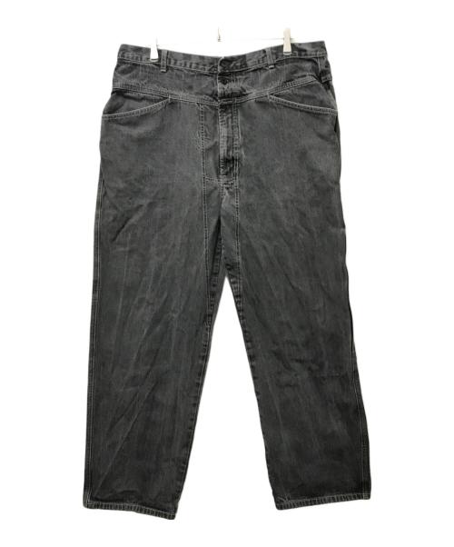 MARITHE+FRANCOIS GIRBAUD（マリテフランソワジルボー）MARITHE+FRANCOIS GIRBAUD (マリテフランソワジルボー) ワイドバギーデニムパンツ ブラック サイズ:SIZE 40の古着・服飾アイテム