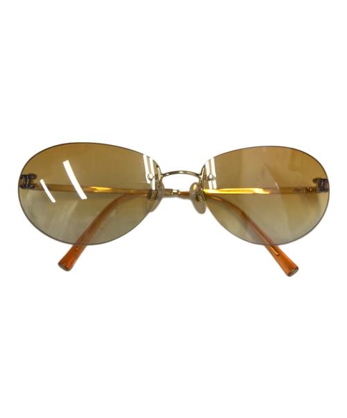 CHANEL（シャネル）CHANEL (シャネル) ココマークサングラス オレンジ サイズ:59□16 130の古着・服飾アイテム