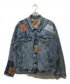 LEVI'S PReMIUMリーバイス プレミアム）の古着「パッチワークデニムトラッカージャケット」｜インディゴ