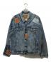 LEVI'S PReMIUM（リーバイスプレミアム）の古着「パッチワークデニムトラッカージャケット」｜インディゴ