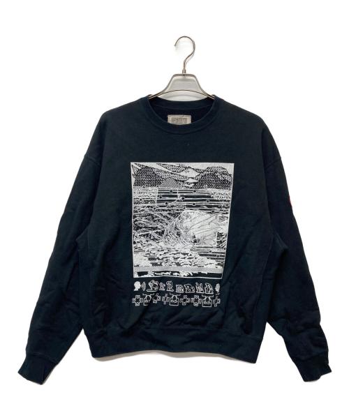 C.E（シーイー）C.E (シーイー) WASHED FK Hyperferma CREW NECK ブラック サイズ:Lの古着・服飾アイテム