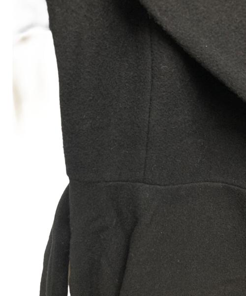 JENNE（ジェンヌ）JENNE (ジェンヌ) ウールドレスコート ブラック サイズ:Sの古着・服飾アイテム