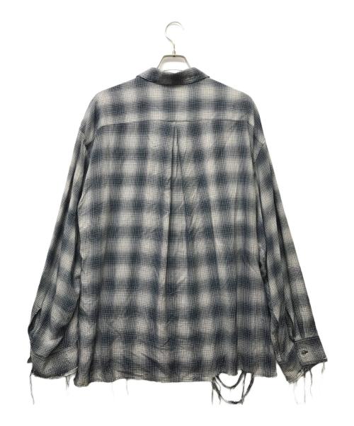 ANCELLM（アンセルム）ANCELLM (アンセルム) WISM 別注 RAYON CHECK SHIRT ブルー サイズ:SIZE 2の古着・服飾アイテム