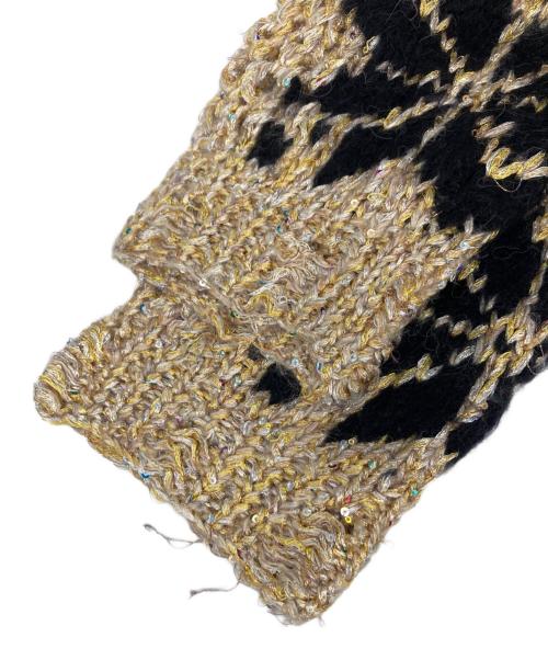 BED J.W. FORD（ベッドフォード）BED J.W. FORD (ベッドフォード) Snow Pattern Crew Neck Knit ベージュ サイズ:１の古着・服飾アイテム