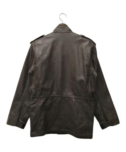 LOST WORLDS（ロストワールド）LOST WORLDS (ロストワールド) M-65タイプレザージャケット ブラウン サイズ:SIZE 40の古着・服飾アイテム