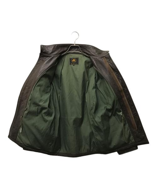 LOST WORLDS（ロストワールド）LOST WORLDS (ロストワールド) M-65タイプレザージャケット ブラウン サイズ:SIZE 40の古着・服飾アイテム