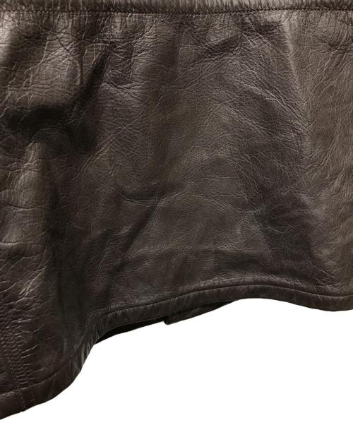 LOST WORLDS（ロストワールド）LOST WORLDS (ロストワールド) M-65タイプレザージャケット ブラウン サイズ:SIZE 40の古着・服飾アイテム