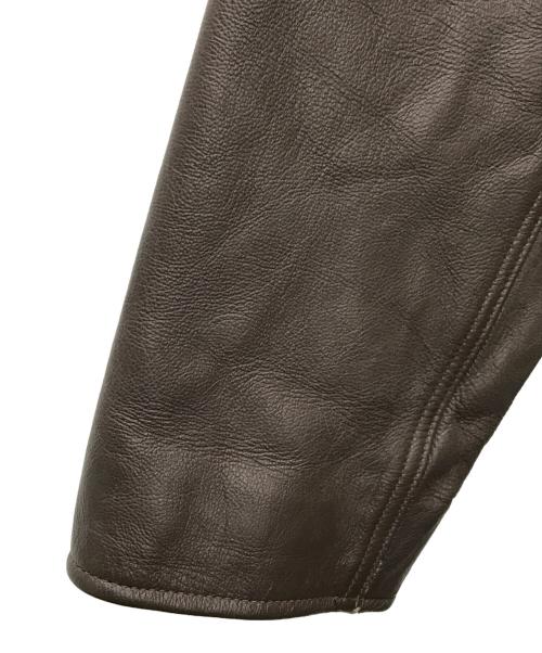 LOST WORLDS（ロストワールド）LOST WORLDS (ロストワールド) M-65タイプレザージャケット ブラウン サイズ:SIZE 40の古着・服飾アイテム