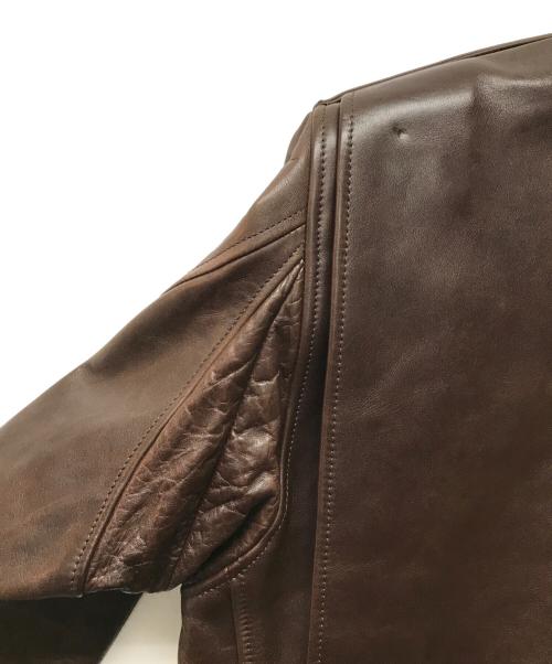 The Stevenson Overall Co.（スティーブンソン オーバーオールズ）The Stevenson Overall Co. (スティーブンソン オーバーオールズ) A-2タイプホースハイドフライトジャケット ブラウン サイズ:SIZE 36の古着・服飾アイテム