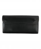 WILDSWANSワイルドスワンズ）の古着「カウレザーロングウォレット」｜ブラック