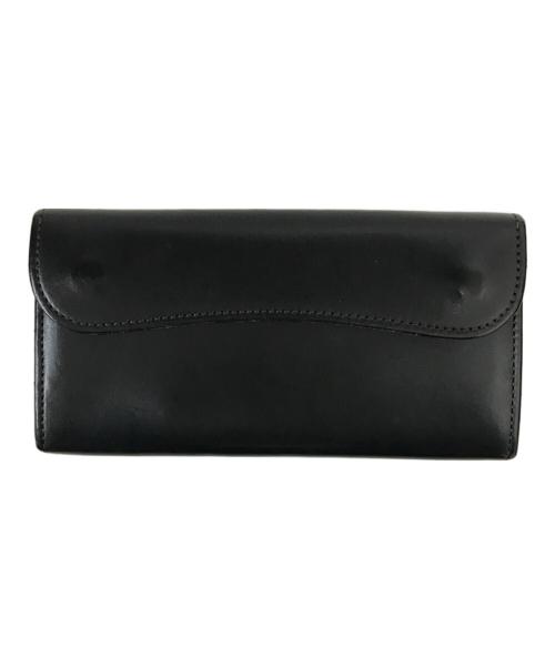 WILDSWANS（ワイルドスワンズ）WILDSWANS (ワイルドスワンズ) カウレザーロングウォレット ブラックの古着・服飾アイテム
