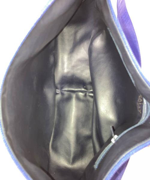 BALLY（バリー）BALLY (バリー) レザーワンショルダーバッグ ブルーの古着・服飾アイテム