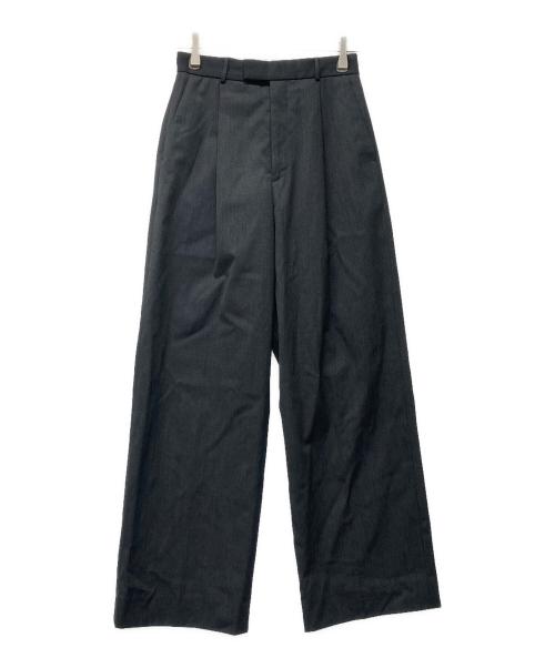 ATON（エイトン）ATON (エイトン) コンパクトウールストレートパンツ グレー サイズ:SIZE01の古着・服飾アイテム