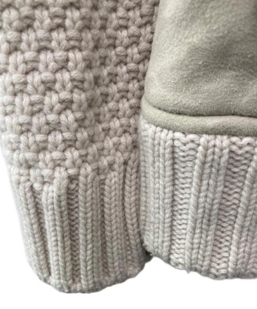 ANAYI（アナイ）ANAYI (アナイ) ムートンニットジャケット グレー サイズ:36の古着・服飾アイテム