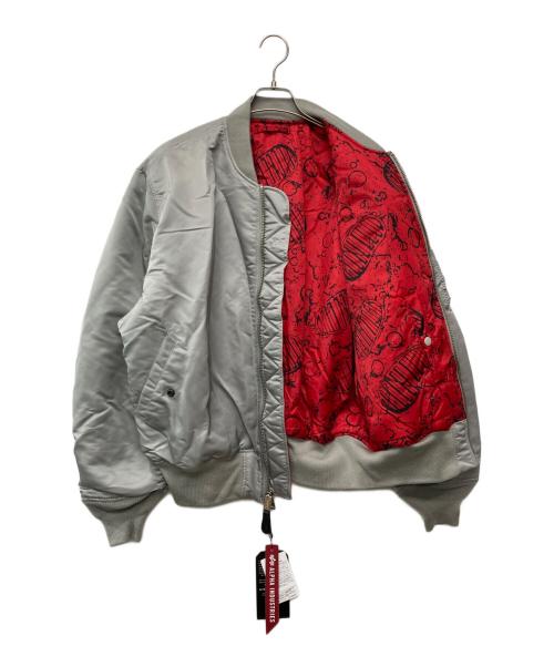 ALPHA INDUSTRIES（アルファインダストリーズ）ALPHA INDUSTRIES (アルファインダストリーズ) MA-1ジャケット グレー サイズ:XL 未使用品の古着・服飾アイテム
