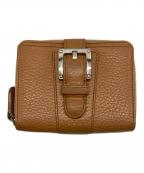 LOEWEロエベ）の古着「Wホックファスナー財布」｜キャメル