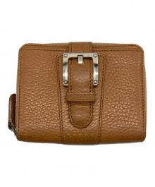 LOEWE（ロエベ）の古着「Wホックファスナー財布」｜キャメル