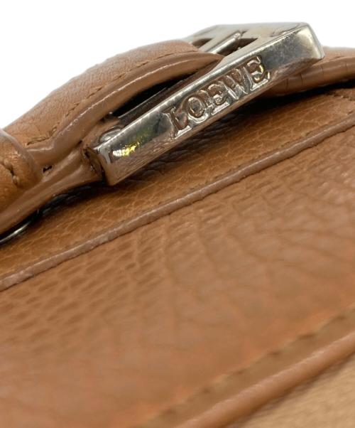 LOEWE（ロエベ）LOEWE (ロエベ) Wホックファスナー財布 キャメルの古着・服飾アイテム