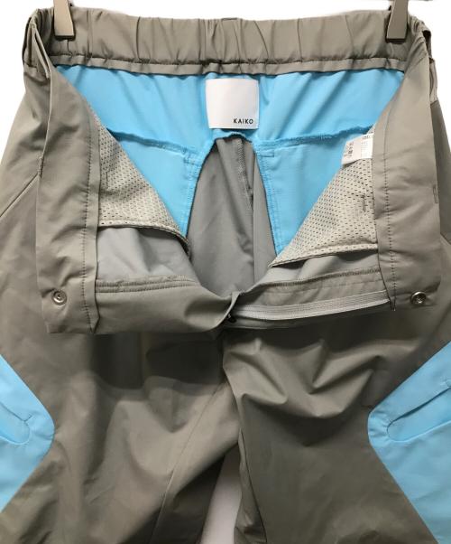 kaiko（カイコー）KAIKO (カイコー) ナイロンパンツ/KAIKO-24-020 グレー×ブルー サイズ:Size3の古着・服飾アイテム