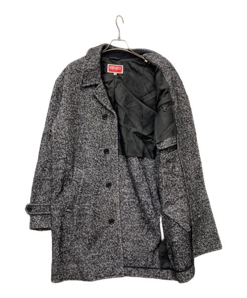 KENZO（ケンゾー）KENZO (ケンゾー) 23AWウールツイードコート/FC65MA0219OJ ブラック サイズ:48の古着・服飾アイテム
