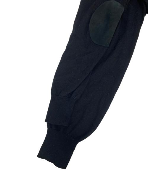 Maison Margiela（メゾンマルジェラ）Maison Margiela (メゾンマルジェラ) エルボーパッチタートルネックニット ブラック サイズ:Ｌの古着・服飾アイテム
