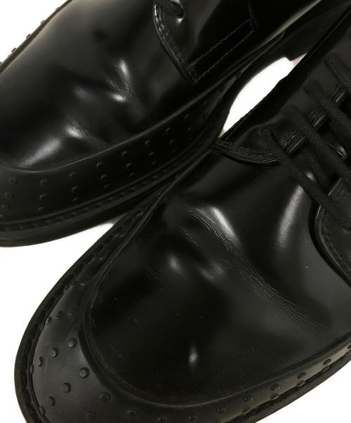 TOD'S（トッズ）TOD'S  (トッズ) ラバーパネルダービーシューズ ブラック サイズ:8 1/2 Aの古着・服飾アイテム