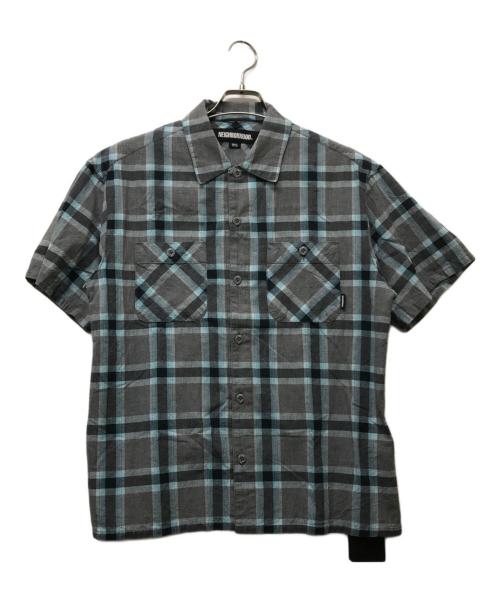 NEIGHBORHOOD（ネイバーフッド）NEIGHBORHOOD (ネイバーフッド) S/S Neoncheck Shirt グレー サイズ:SIZE Sの古着・服飾アイテム