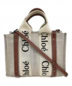 Chloeクロエ）の古着「2way Woody スモールショルダーバッグ」｜ブラウン×ベージュ