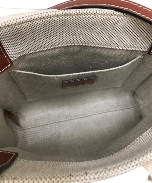 Chloe（クロエ）Chloe (クロエ) 2way Woody スモールショルダーバッグ ブラウン×ベージュの古着・服飾アイテム