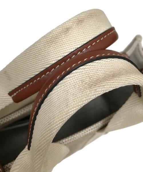 Chloe（クロエ）Chloe (クロエ) 2way Woody スモールショルダーバッグ ブラウン×ベージュの古着・服飾アイテム