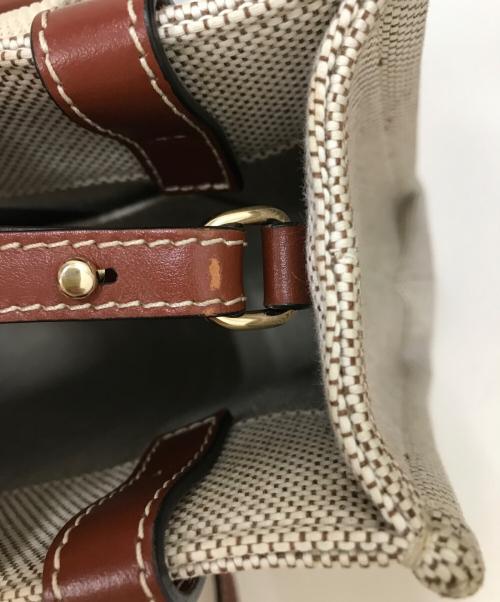 Chloe（クロエ）Chloe (クロエ) 2way Woody スモールショルダーバッグ ブラウン×ベージュの古着・服飾アイテム