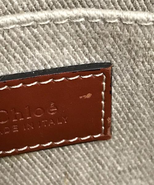 Chloe（クロエ）Chloe (クロエ) 2way Woody スモールショルダーバッグ ブラウン×ベージュの古着・服飾アイテム