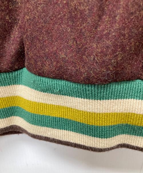 SASQUATCHfabrix.（サスクワッチファブリックス）SASQUATCHfabrix. (サスクワッチファブリックス) STADIUM JACKET ブラウン サイズ:Largeの古着・服飾アイテム