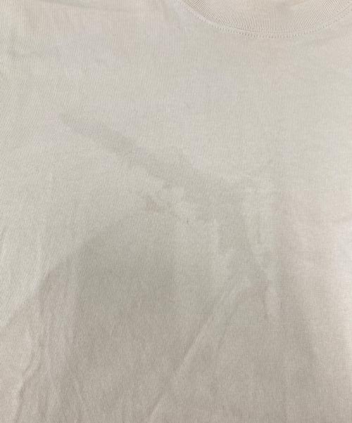 ami（アミ）ami (アミ) ロゴ刺繍Tシャツ ベージュ サイズ:SIZE Mの古着・服飾アイテム