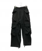 entire studiosエンタイアスタジオ）の古着「スウェットカーゴパンツ」｜ブラック