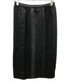 ROPEロペ）の古着「パンク刺繍スカート」｜ブラック