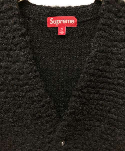 SUPREME（シュプリーム）Supreme (シュプリーム) Textured Knotted Cardigan/24AW ブラック サイズ:Mの古着・服飾アイテム