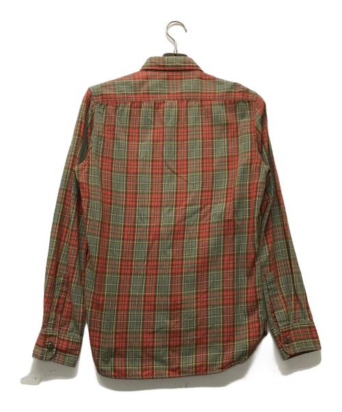 RRL（ダブルアールエル）RRL (ダブルアール) ダブルポケットチェックシャツ レッド×グリーン サイズ:Ｓの古着・服飾アイテム