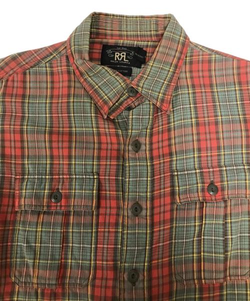 RRL（ダブルアールエル）RRL (ダブルアール) ダブルポケットチェックシャツ レッド×グリーン サイズ:Ｓの古着・服飾アイテム