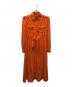 CORCOVADO（コルコバード）の古着「フロントマークシャツワンピース」｜オレンジ