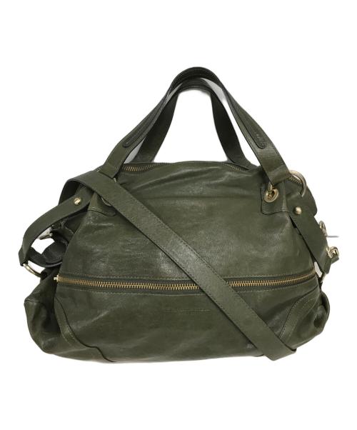 ms by martine SITBON（マルティーヌシットボン）MS by Martine SITBON (マルティーヌシットボン) 2WAYショルダーバッグ カーキの古着・服飾アイテム
