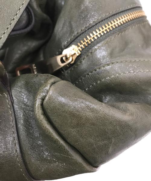 ms by martine SITBON（マルティーヌシットボン）MS by Martine SITBON (マルティーヌシットボン) 2WAYショルダーバッグ カーキの古着・服飾アイテム