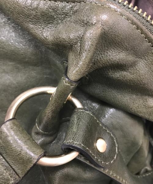 ms by martine SITBON（マルティーヌシットボン）MS by Martine SITBON (マルティーヌシットボン) 2WAYショルダーバッグ カーキの古着・服飾アイテム