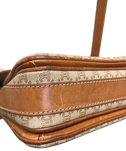 CELINE（セリーヌ）CELINE (セリーヌ) マカダム柄ショルダーバッグ ブラウンの古着・服飾アイテム