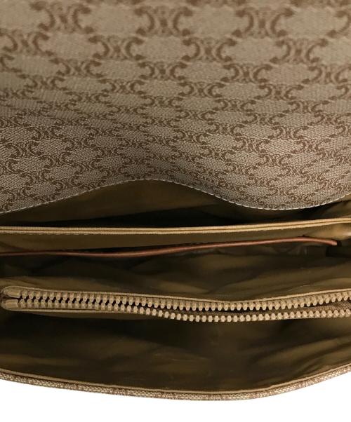 CELINE（セリーヌ）CELINE (セリーヌ) マカダム柄ショルダーバッグ ブラウンの古着・服飾アイテム