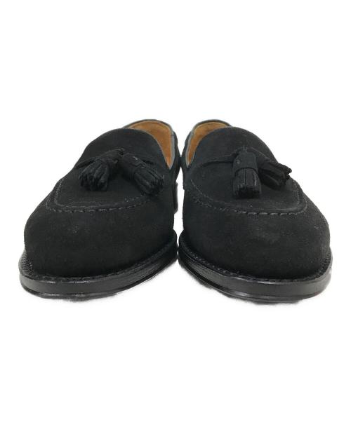 Jalan Sriwijaya（ジャランスリウァヤ）Jalan Sriwijaya (ジャランスリウァヤ) green label relaxing (グリーンレーベルリラクシング) EDWARDスウェードタッセルローファー ブラック サイズ:38の古着・服飾アイテム