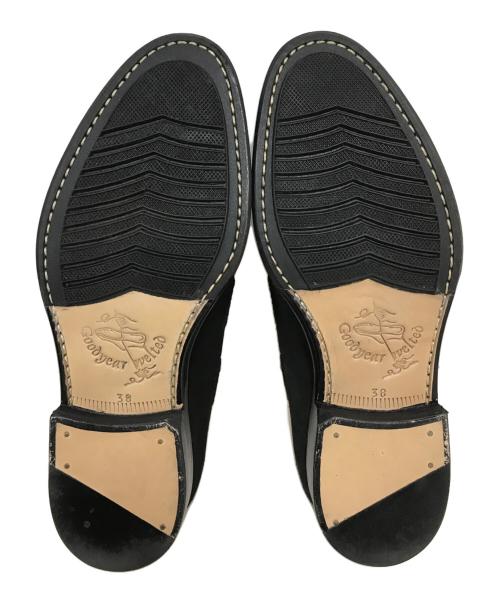 Jalan Sriwijaya（ジャランスリウァヤ）Jalan Sriwijaya (ジャランスリウァヤ) green label relaxing (グリーンレーベルリラクシング) EDWARDスウェードタッセルローファー ブラック サイズ:38の古着・服飾アイテム